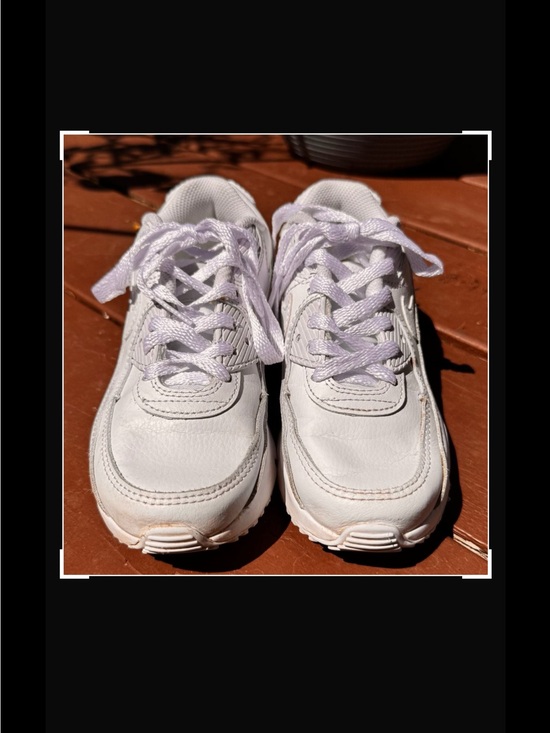 Nike Other - Nike Kids White Leather Sneaker with Lace-Up Design